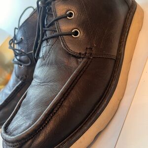 Tom’s Black Leather Boots Men’s Sz11